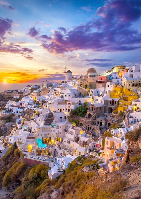Puzzle Sunset over Santorini 1000 Pieces
