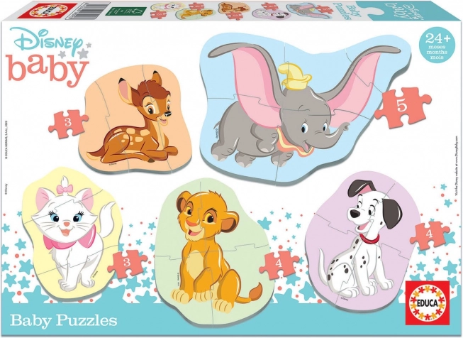 Educa baby puzzle Disney animals 5-in-1 (3–5 pieces)