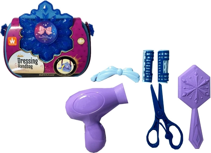 Set de coiffeuse pour enfants dans un sac à main