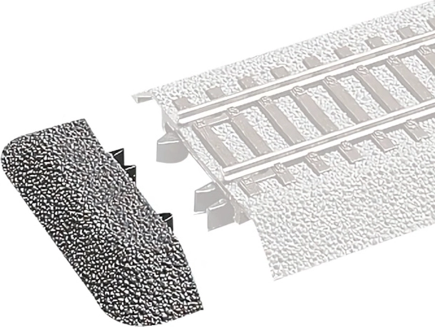 Roco Line end cap for roadbed H0, 6 pcs