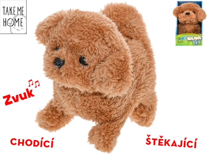 Interactieve pluchen hond Take Me Home 15,5 cm