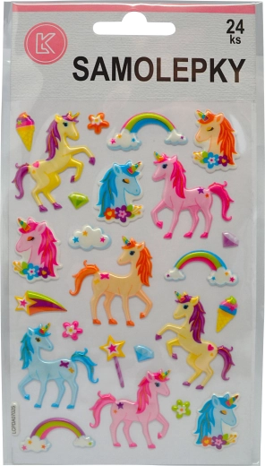 Autocollants licornes 24 pcs