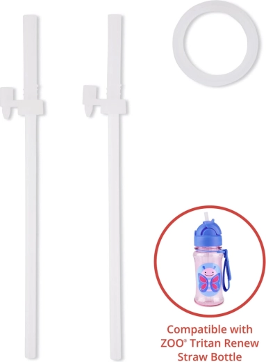 Skip Hop ZOO replacement straws for Tritan bottles, 2 pcs
