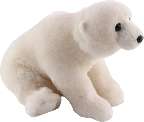 Plush Polar Bear Sitting 25 cm