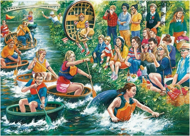 Falcon Puzzle Coracle Regatta 1000 Pieces