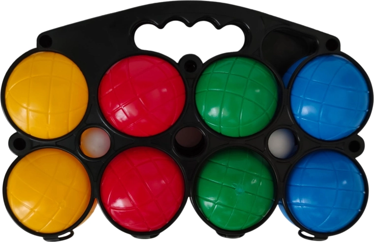 Plastic petanque balls – set of 8 pcs