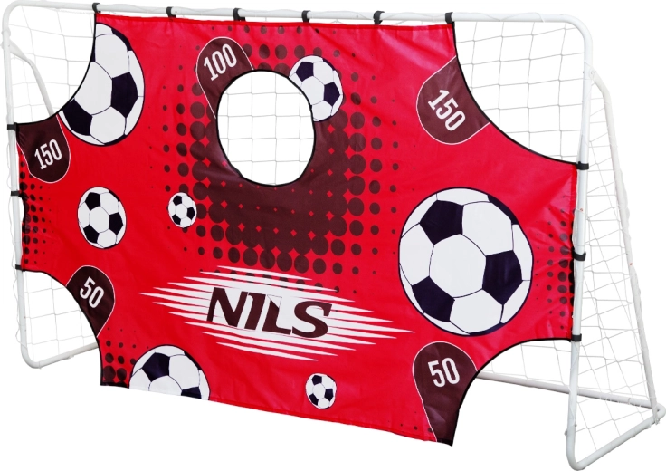 Steel soccer goal with training panel NILS BR240P