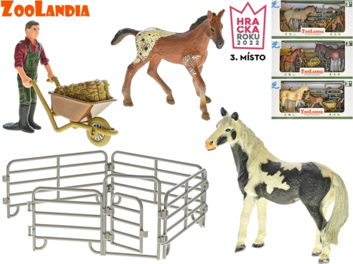 Zoolandia horse with foal and farm accessories