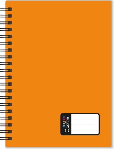 Bloc-notes A5 à double spirale Opaline, orange
