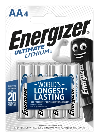 Energizer Ultimate Lithium AA Batterien 1,5 V – 4 Stk.
