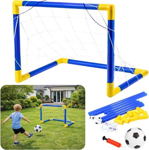 But de football pour enfants avec filet, ballon et pompe 62 × 40 cm