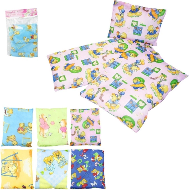 Set voor wiegje of ledikant met beertjesmotief