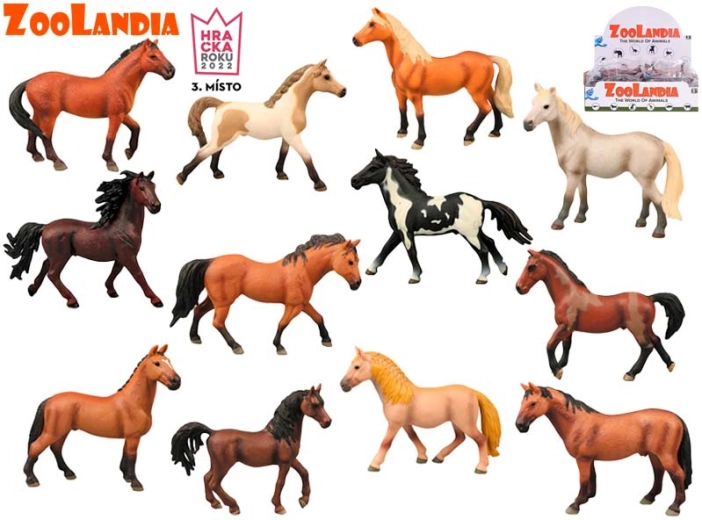 Zoolandia plastic horse 14 cm – 12 types