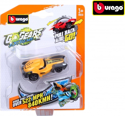 Bburago GoGears Extreme petites voitures à rétrofriction 1:55 assortiment