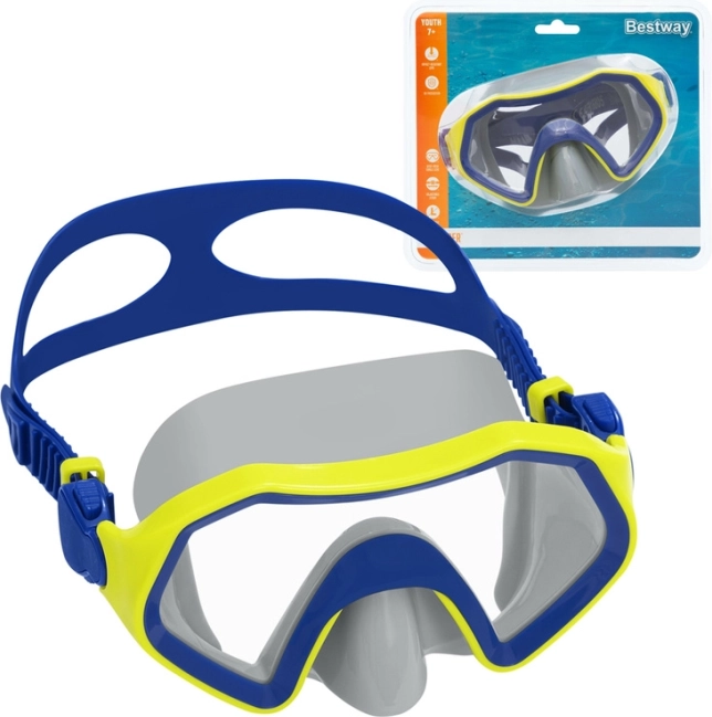 Kids' swimming mask Bestway Crusader 7+ – Blue