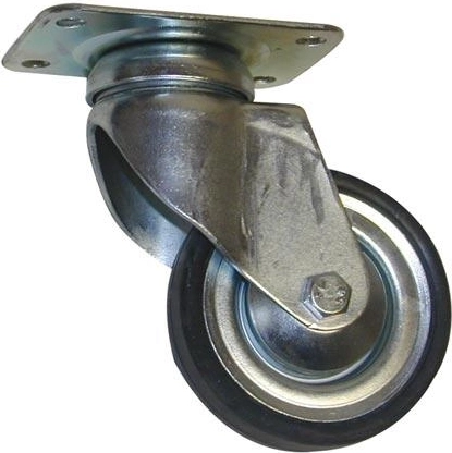 Zwenkwiel 85 mm voor containers en harde oppervlakken
