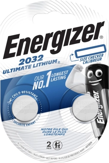 Energizer Ultimate Lithium CR2032 Knopfzellenbatterien 2 Stk.