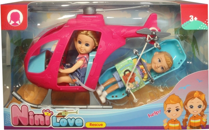 Pop in reddingshelikopter met brancard en patiënt