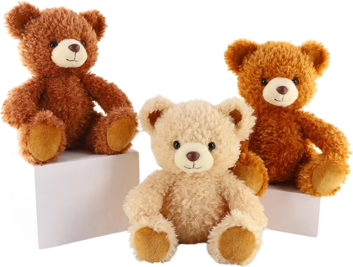 Light Brown Plush Teddy Bear 25 cm