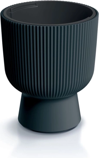 Cache-pot avec insert Milly 30 cm anthracite