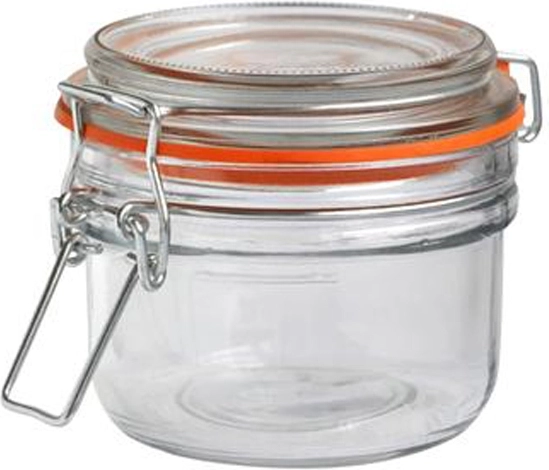 Glazen pot met beugelsluiting TORO 200 ml