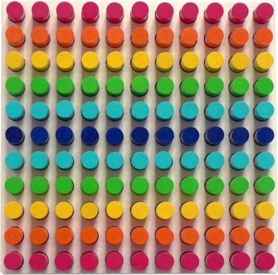 Hess motor skills mosaic, colorful