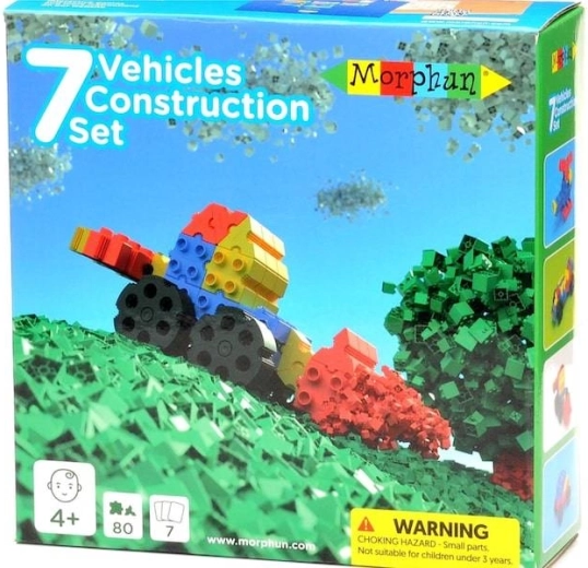 Morphun 7 Vehicles – construction set 80 pieces