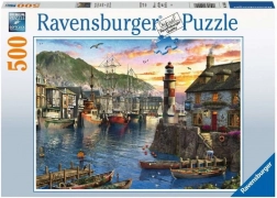 Ravensburger puzzle Sunrise in the Harbor – 500 pieces
