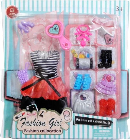 Outfit and Accessories for 29 cm Doll