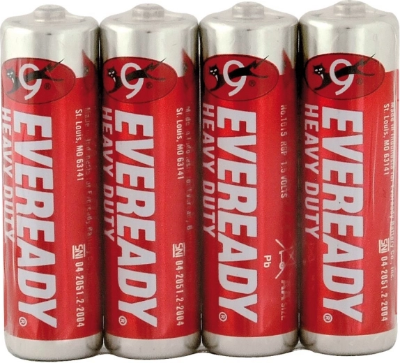 Energizer Eveready Heavy Duty Red AA R6 1,5 V – AA-Batterien, 4 Stk.