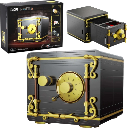 CADA Master Building Kit – Secret of the Vault, Black Safe, 442 Pieces