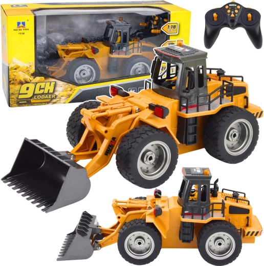 Op afstand bestuurbare wiellader RC 1:18 HUI NA