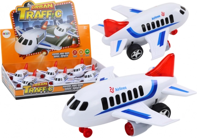 Passenger Plane Lights Sounds Drive White