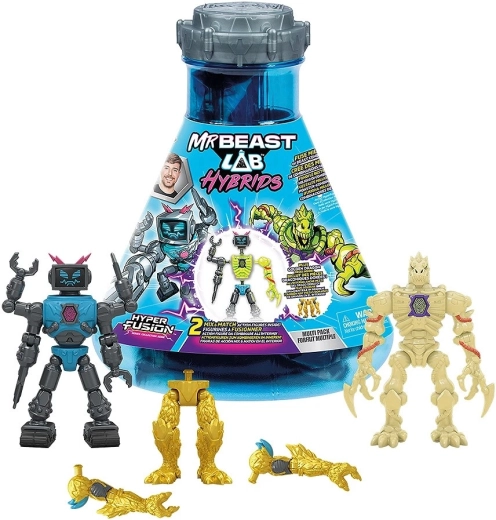 MrBeast Lab Hybrids Multipack – mischbare 2-in-1 Actionfigur