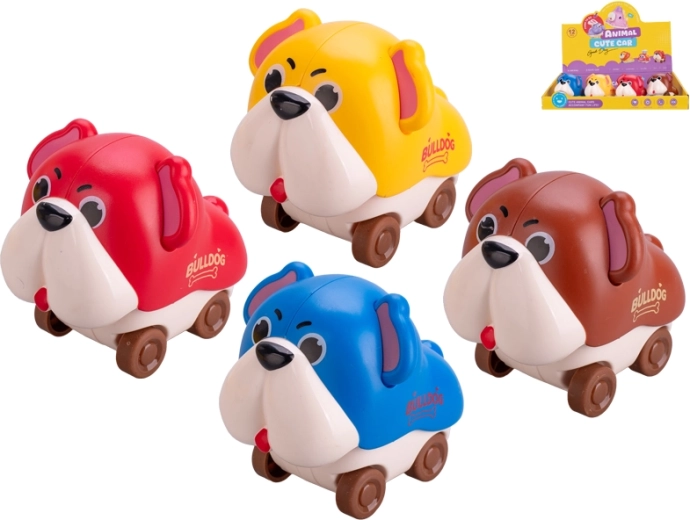 Chien en plastique interactif 7,5 cm – jouet roulant pour enfants