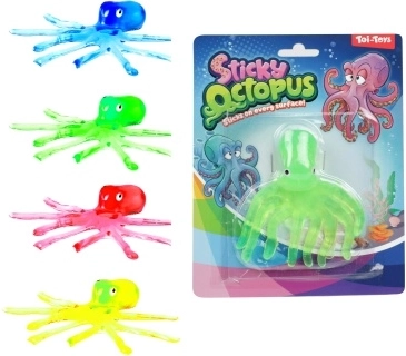 Zuignap-inktvis – plakkerig speeltje voor kinderen