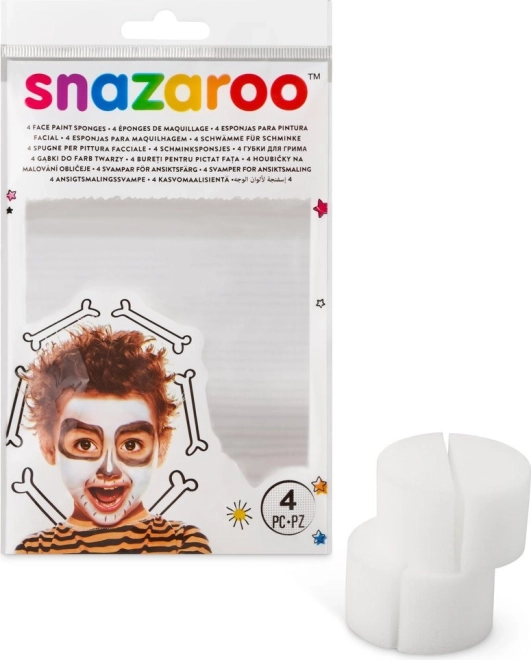 Snazaroo Schwämmchen für Gesichtsfarben, halbiert, 4 Stk.