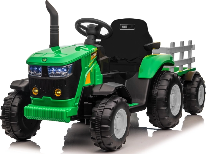 Tracteur électrique pour enfants Fastrac avec remorque et télécommande 12V