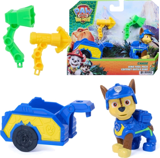 Spin Master PAW Patrol Dino Movie figure Chase with rescue trailer and accessories