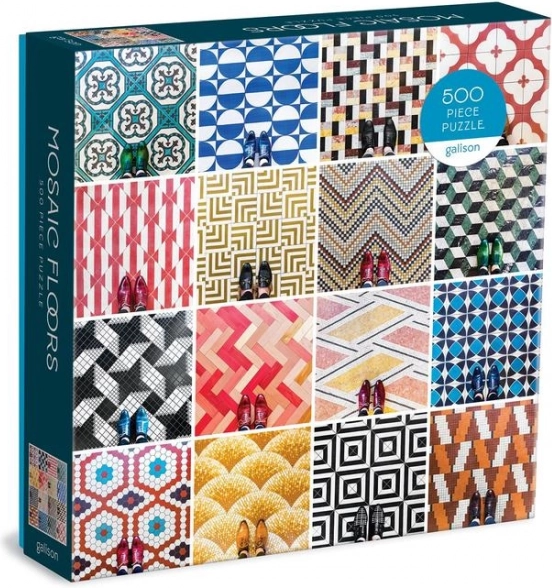 Galison Puzzle Mosaic Floors 500 Pieces