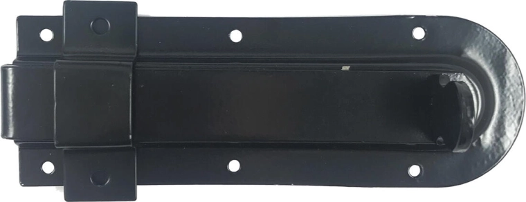 Verrou de portail AGS 160 mm noir pour portillons et clapiers