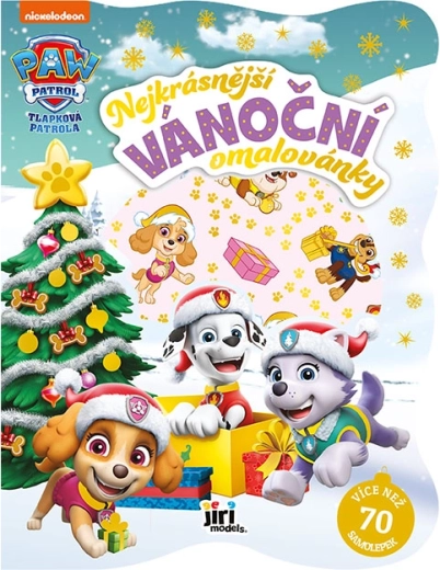 Pat’ Patrouille (filles) : coloriages de Noël avec autocollants
