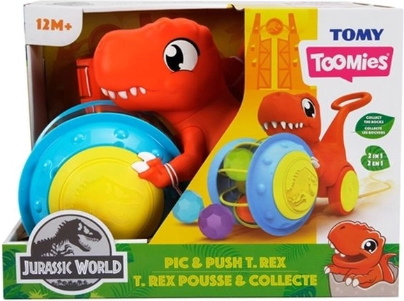 TOMY Toomies T-rex pousseur ramasseur de balles