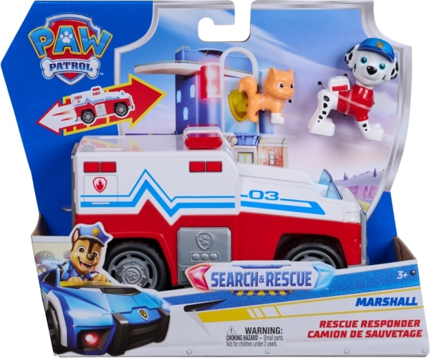 PAW Patrol reddingsvoertuig Marshall met figuren