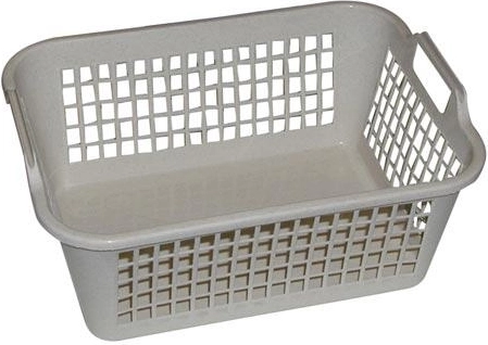 Panier en plastique avec poignées 32 × 24 × 13 cm, ajouré, assortiment de couleurs