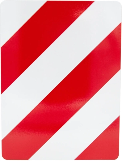 Reflective warning board 30 × 40 cm right aluminum