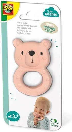 SES Bear Teether made from 100% Natural Rubber