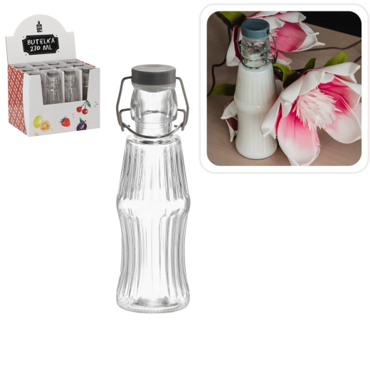 Glasflasche mit Bügelverschluss 270 ml