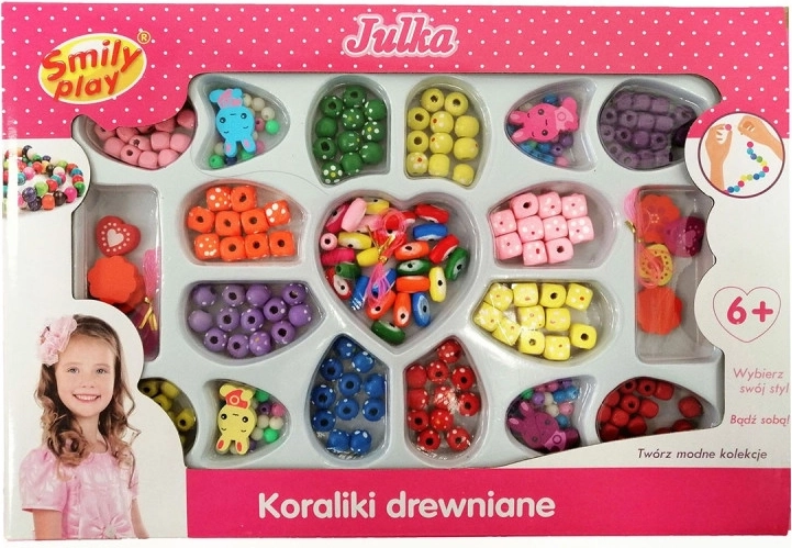 Kit de perles en bois pour la fabrication de bijoux