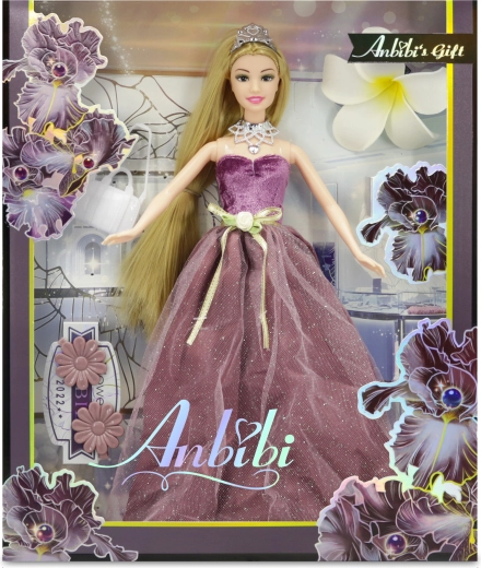 Anbibi bloemige pop Raduška 28 cm